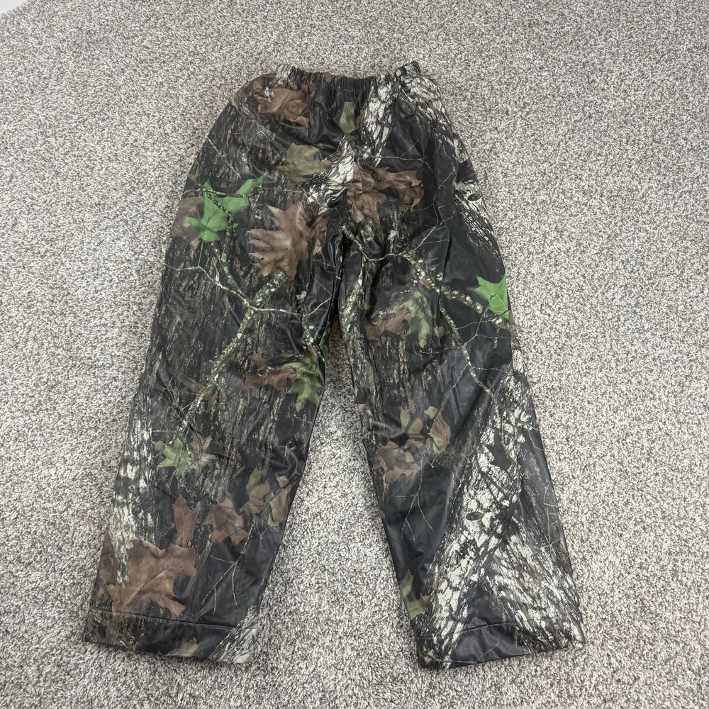 Stearns Camo Mossy Oak Rain Pants Adult Medium 100% PVC Water Proof NWT